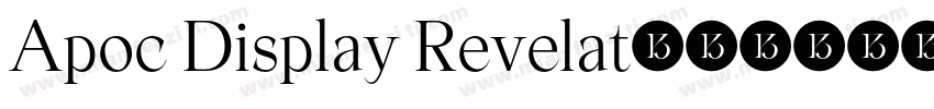 Apoc Display Revelat字体转换